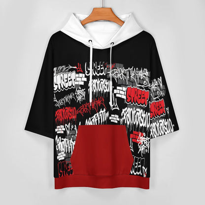 280gsm Half Sleeve Hoodie LM033 (All-Over Printing)