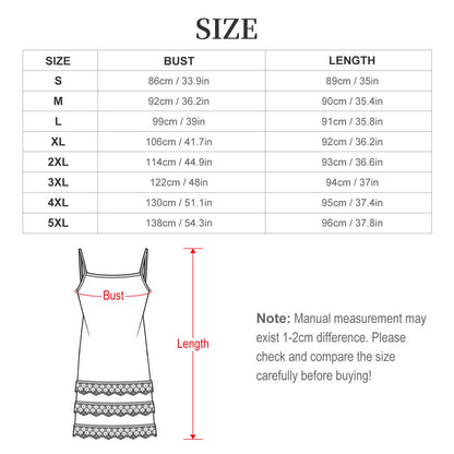 200gsm Lace Trimmed Camisole Dress(All-Over Printing)