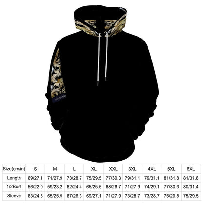 230gsm Men's Cool Hoodie with Double-layer Cap (All-Over Printing)