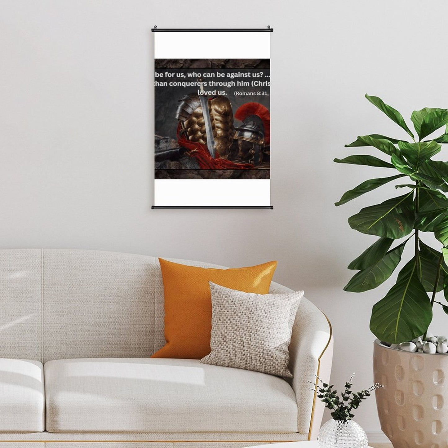 Canvas Hanging Poster with Scrolls-16"x24"/ 40x60cm