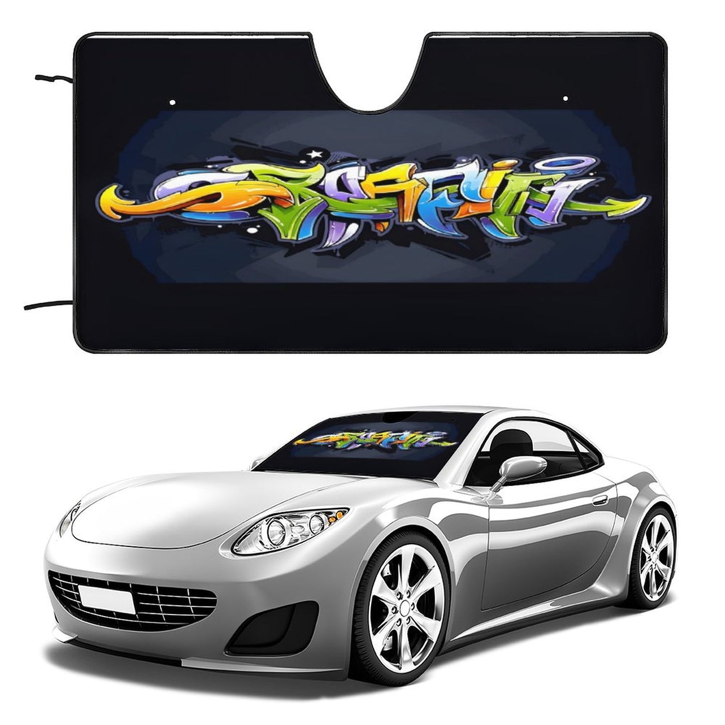 Car Cool with Sun Shades-GRAFFITI