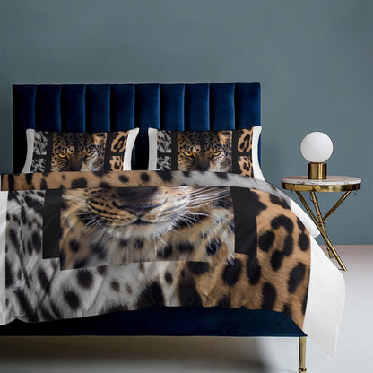 3-Piece Bedding Set-86"×70"/ 218×177cm (Dual-sidede Printing)