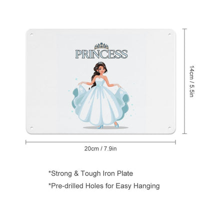 Horizontal Personalized Metal Wall Art Tin Sign-5.5"x7.9"/14x20cm