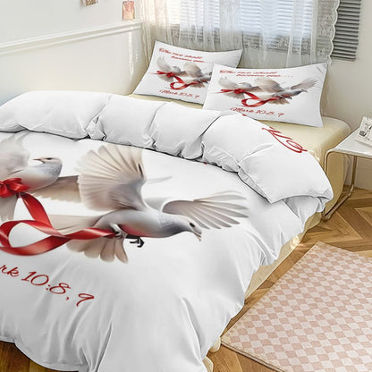 3-Piece Bedding Set-102"x90"/ 259x229cm (Dual-sided Printing)