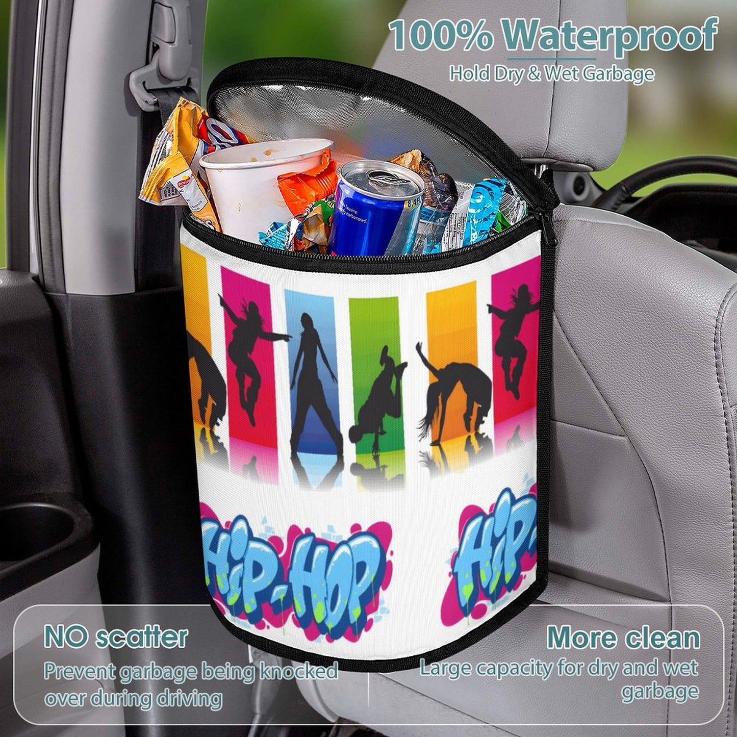 Collapsible Car Trash Bin