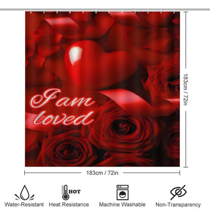 Shower Curtain Set with 3 Rugs