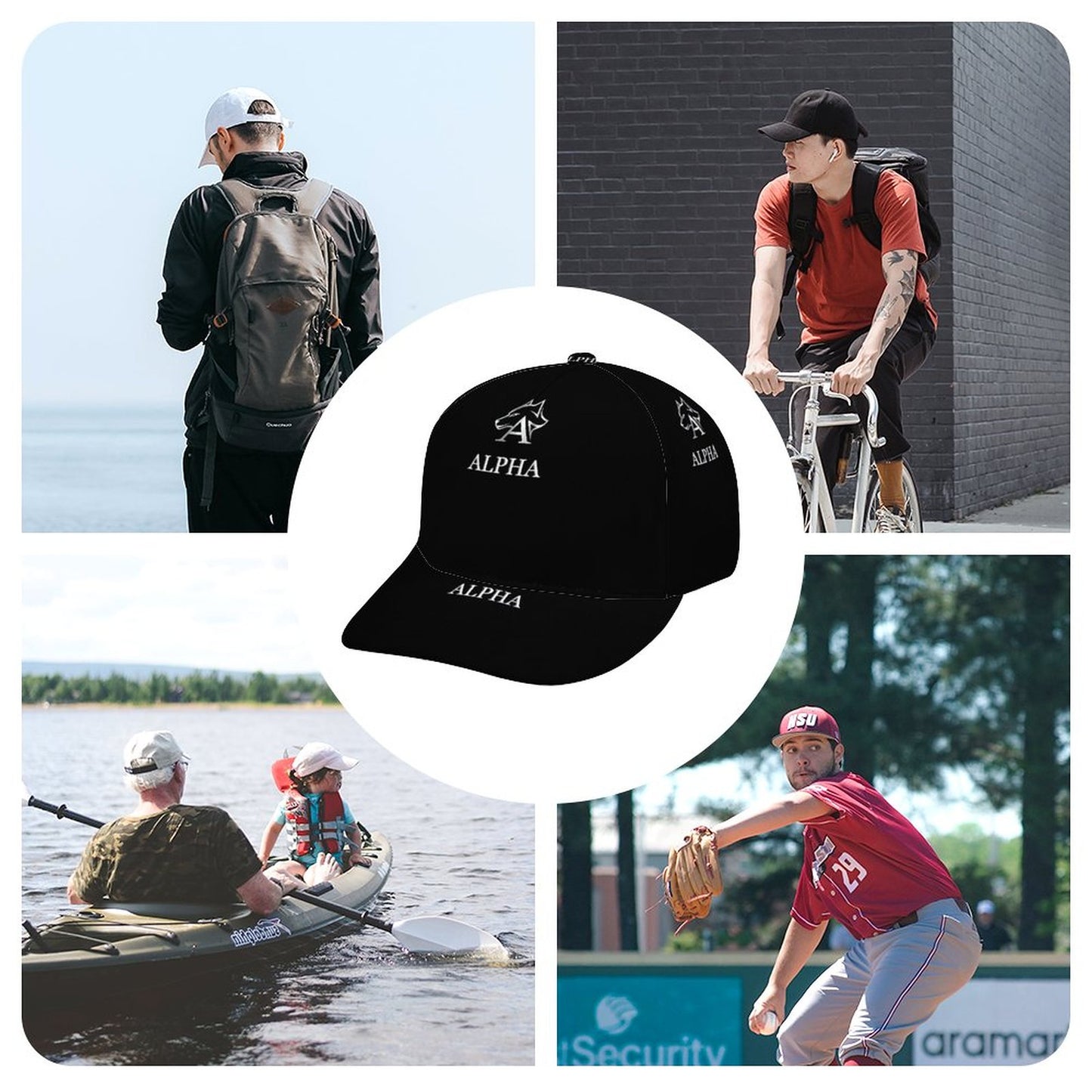 Bent Fitted Cap (All-Over Printing)