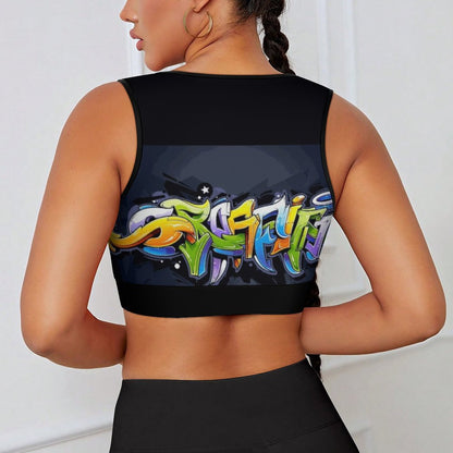 COLORFUL GRAFFITI Yoga Tank Top