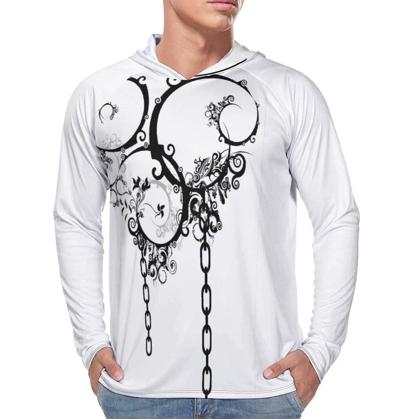 Men's Long Sleeve Hoodie NZ145 (All-Over Printing)