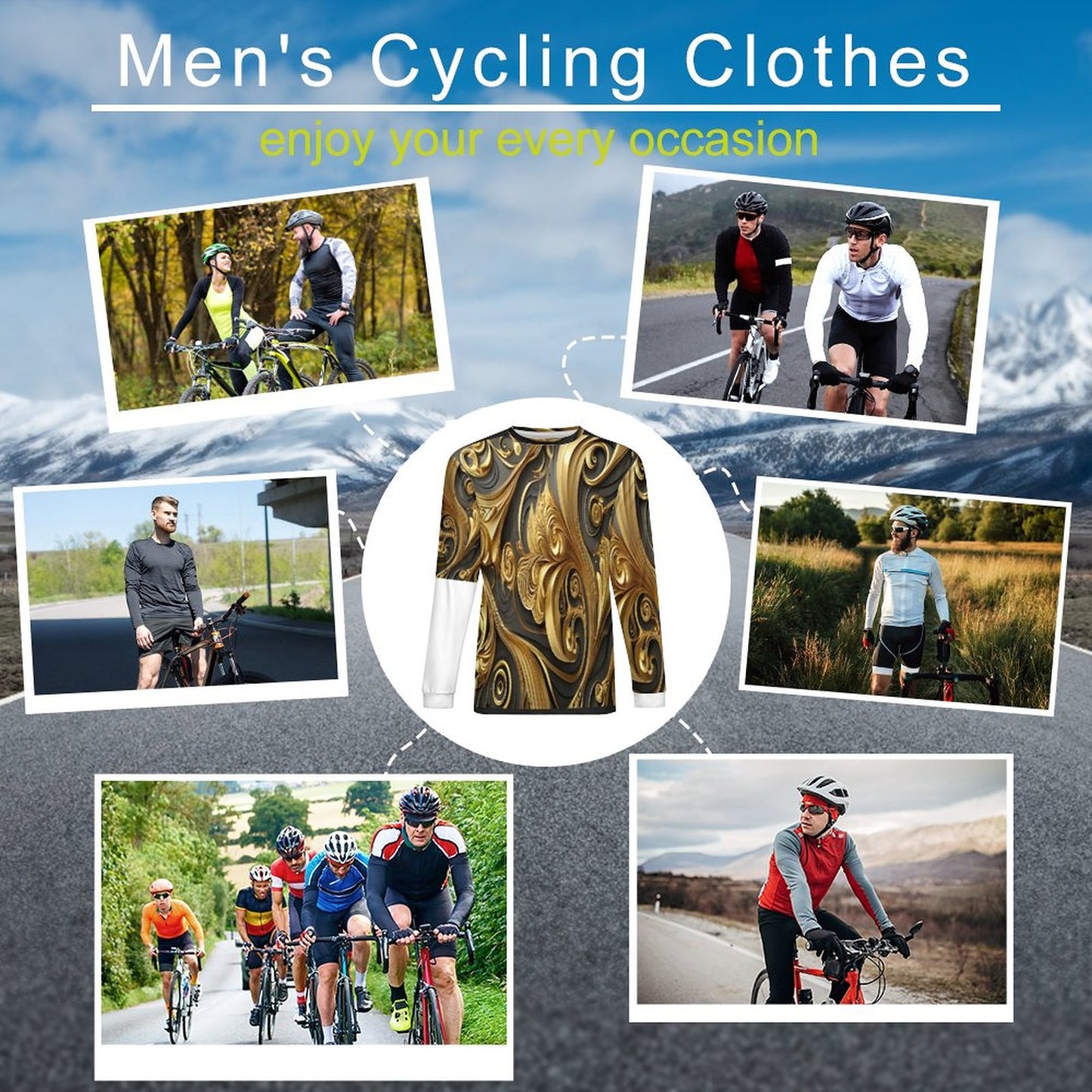 Men's Workout Top Long Sleeve DS017 (All-Over Printing)
