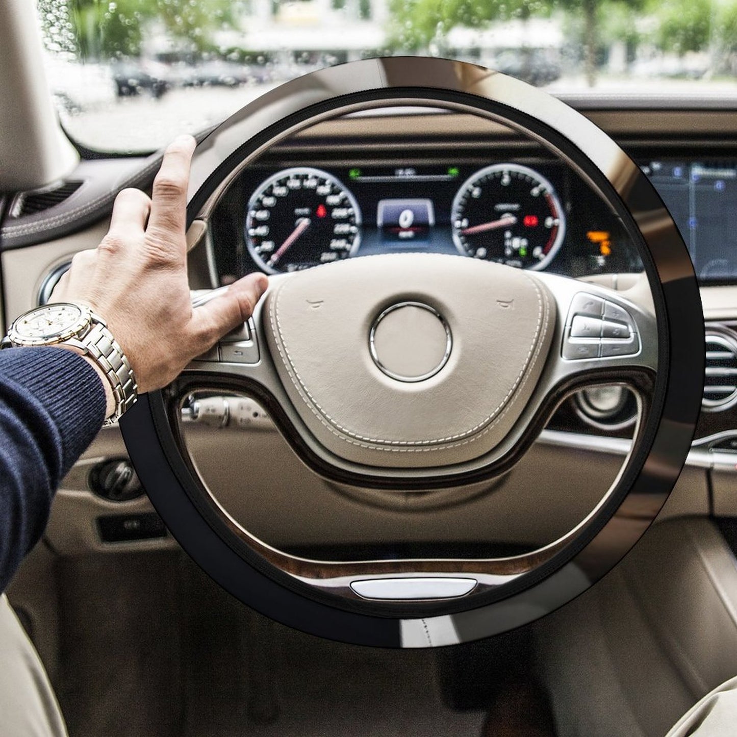 Car Steering Wheel Cover