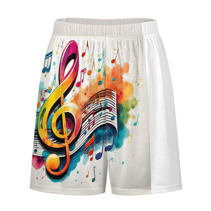 MUSIC GRAFFITI Lounge Shorts for Men-SMALL-5XL
