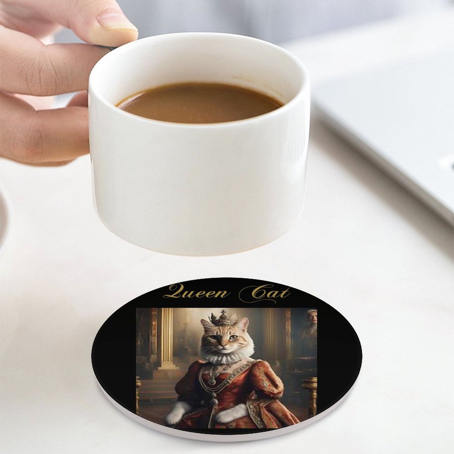 Round Ceramic Coaster
