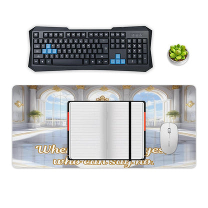 Large Desk Pad Protector with Stitched Edges-16x36 in/40x90cm