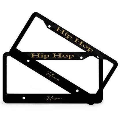 License Plate Frames with 4 Round Holes (1 Pair)