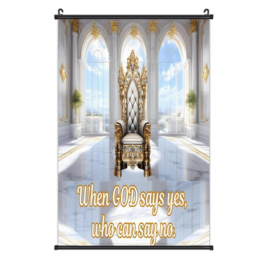 Canvas Hanging Poster with Scrolls-16"x24"/ 40x60cm
