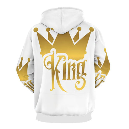 230gsm Men's Personalized Hoodie with Double-layer Cap (All-Over Printing)
