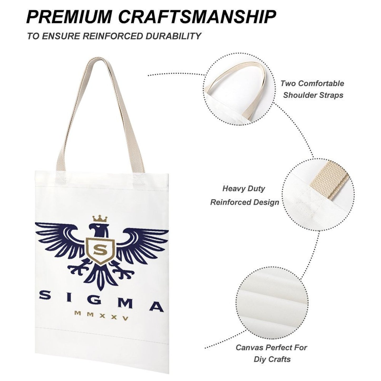 Tote Canvas Bag (Dual-sided Printing)