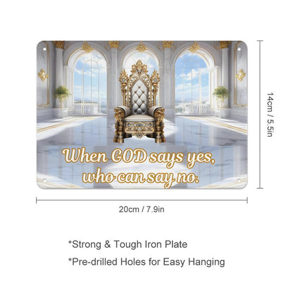 Horizontal Personalized Metal Wall Art Tin Sign-5.5"x7.9"/14x20cm