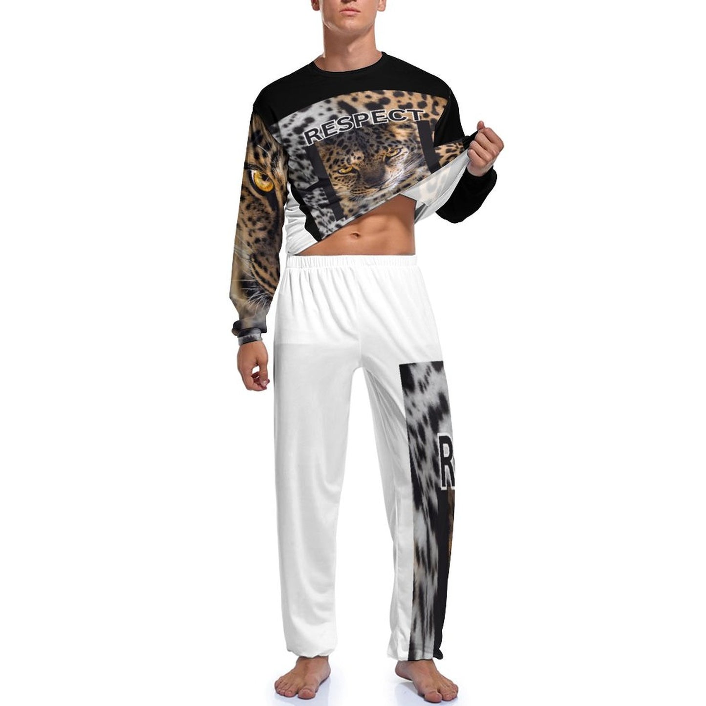 180gsm Men's Loungewear Set JJ1201 (All-Over Printing)