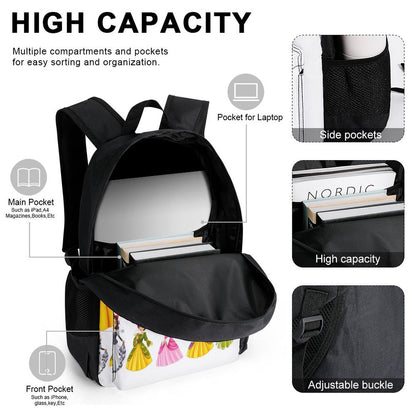 Set of 3 Bags (Shoulder Bag Lunch Bag & Pencil Pouch)