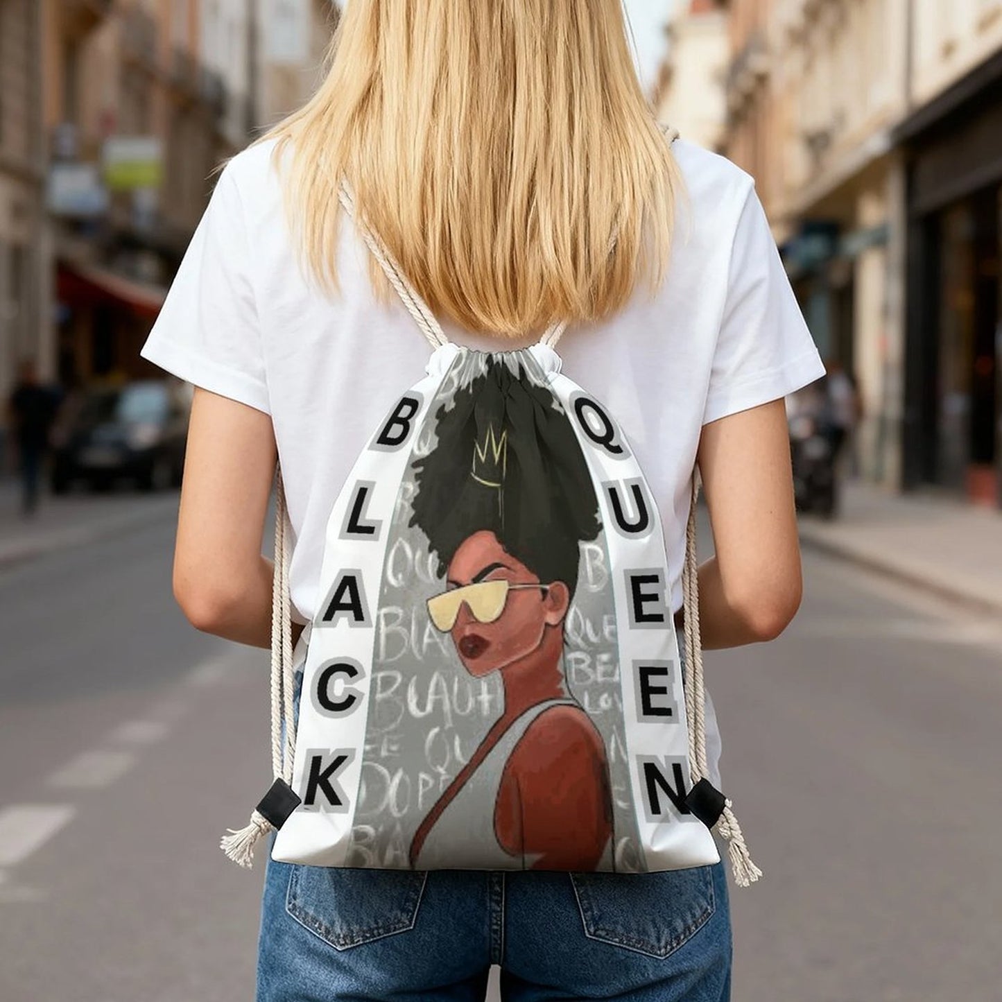DTG Drawstring Backpack(One-sided Printing)
