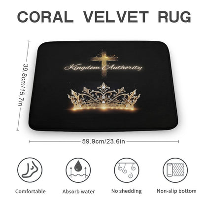 Coral Velvet Rug-15.7"x23.6"/ 40x60cm