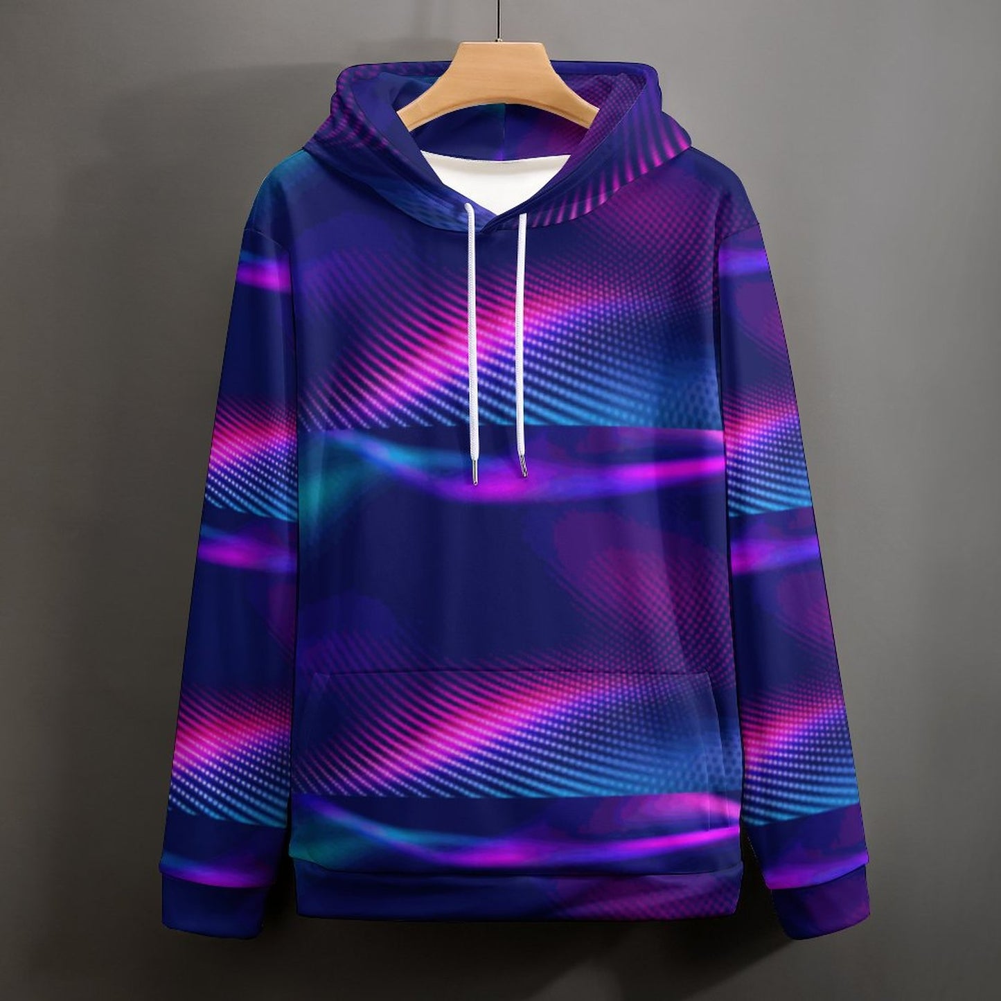 MULTICOLOR Men's Cool Hoodie with Double-layer Cap-SMALL-6XL