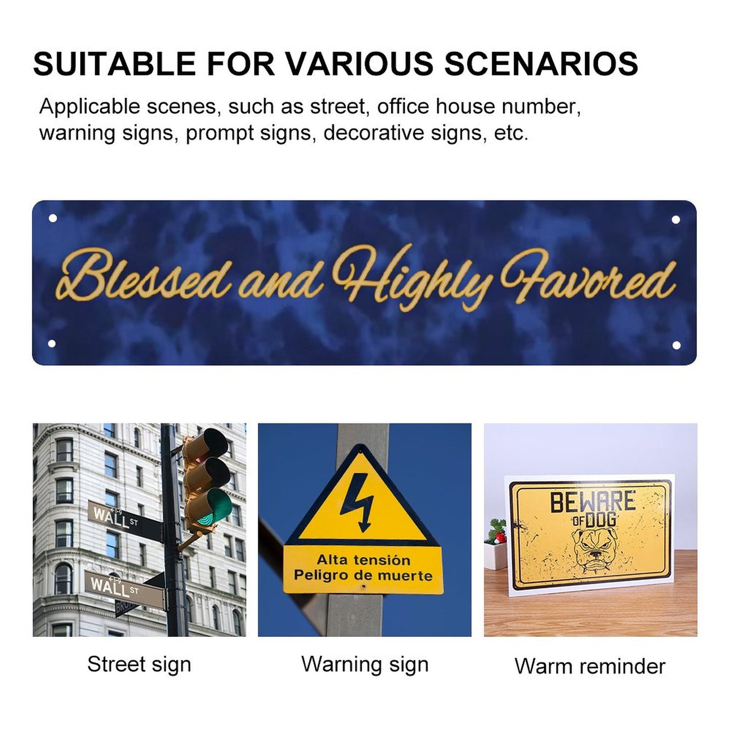 Slim Metal Tin Sign