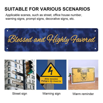 Slim Metal Tin Sign