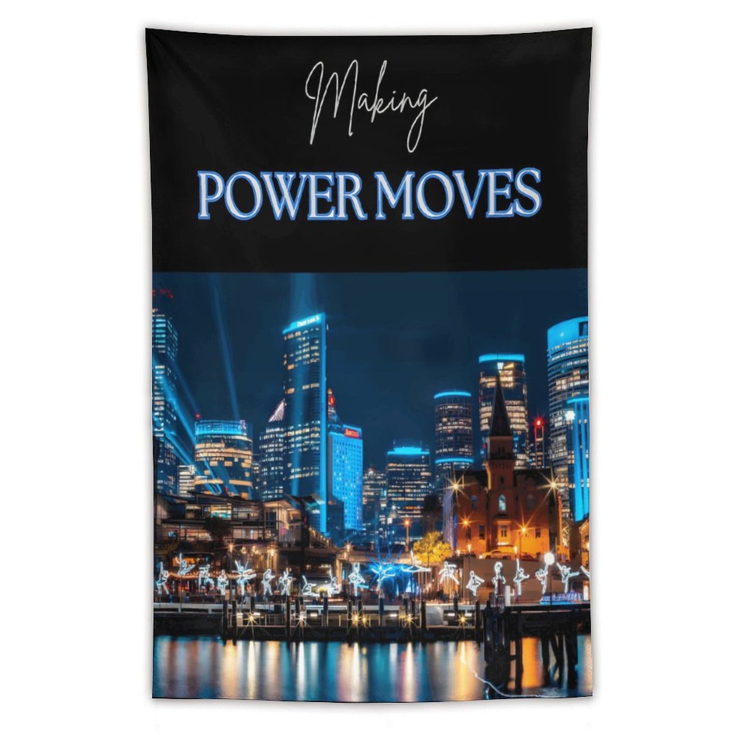 MAKING POWER MOVES Wall Art with Vertical Tapestry