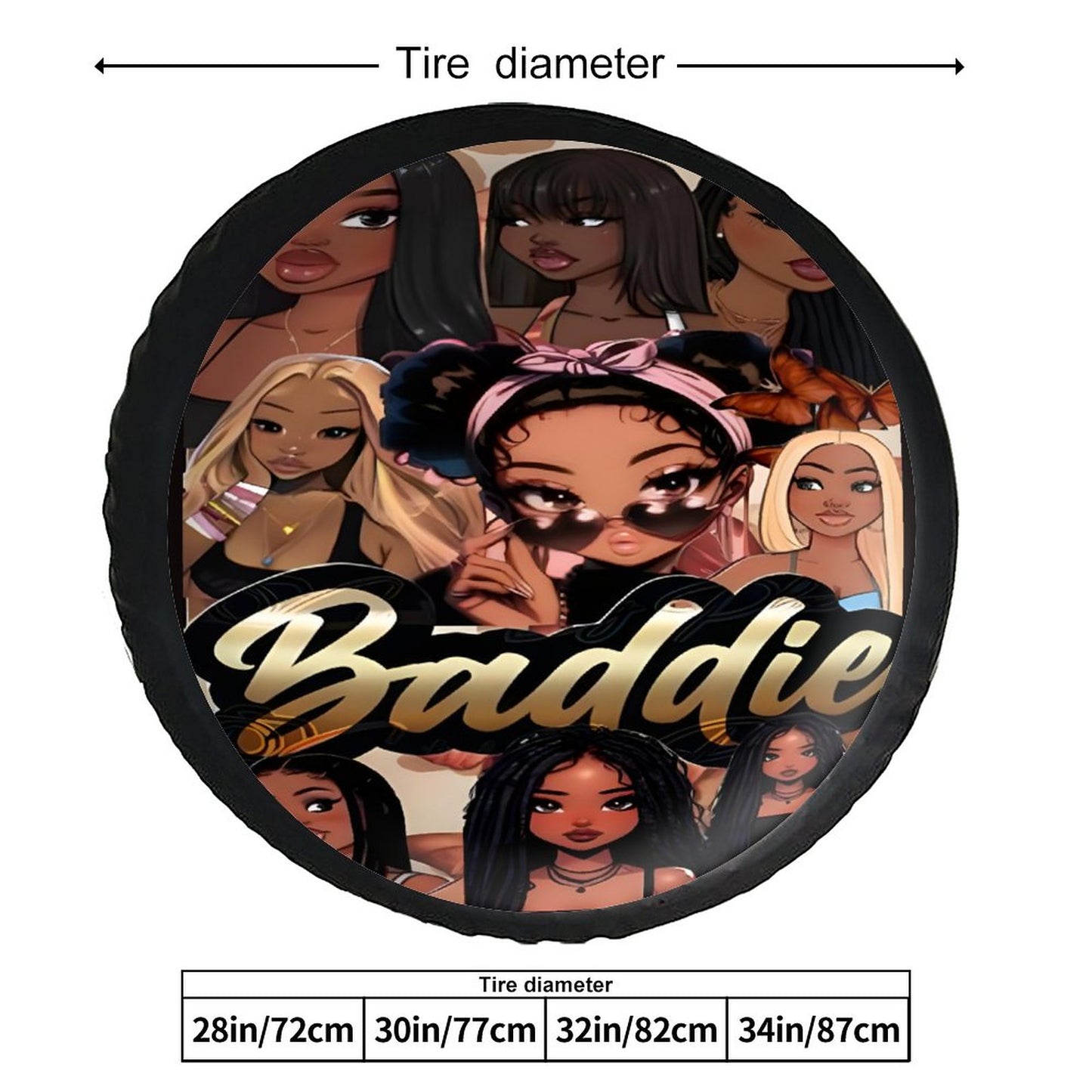 Leather Tire Cover(One-sided Printing)