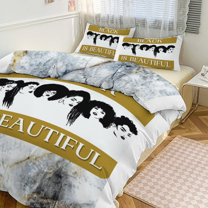 3-Piece Bedding Set-86"×70"/ 218×177cm (Dual-sidede Printing)