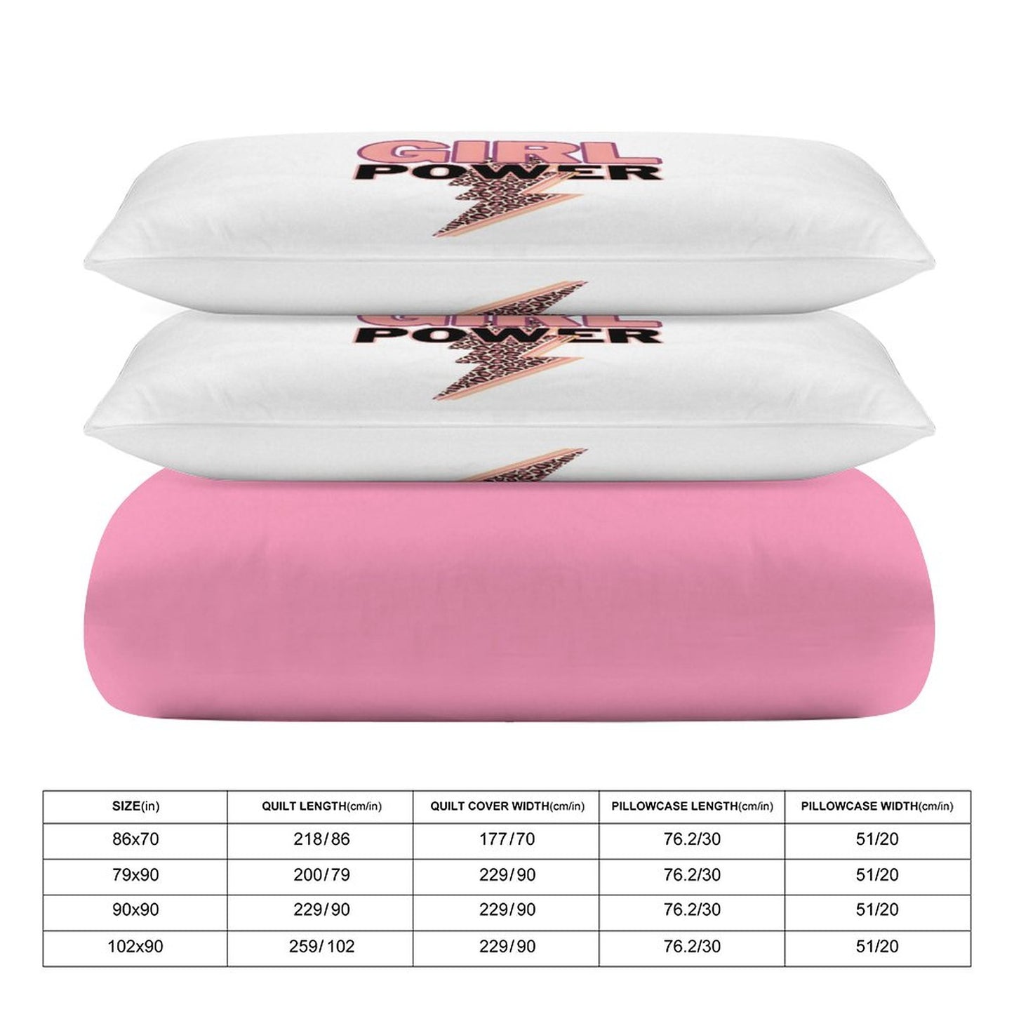 3-Piece Bedding Set-86"×70"/ 218×177cm (Dual-sidede Printing)
