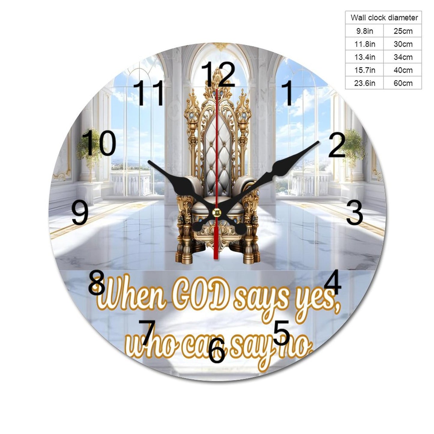 Concise Silent Wooden Wall Clock-9.84"x9.84"/ 25x25cm
