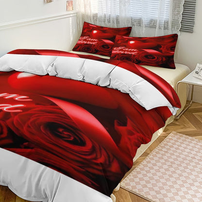 3-Piece Bedding Set-86"×70"/ 218×177cm (Dual-sideded Printing)