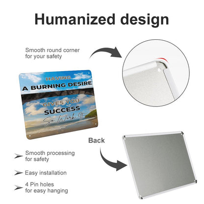 Horizontal Personalized Metal Wall Art Tin Sign-5.5"x7.9"/14x20cm