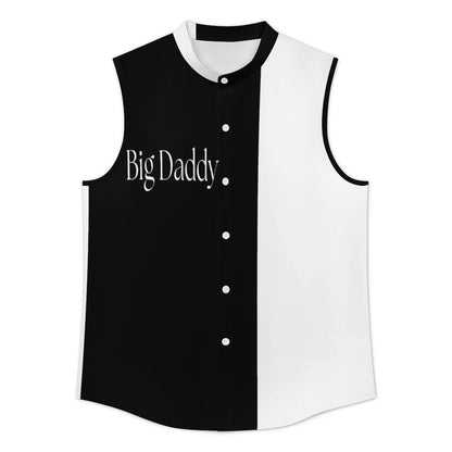 Men's Sleeveless Button Up Shirt-BIG DADDY****S-4XL