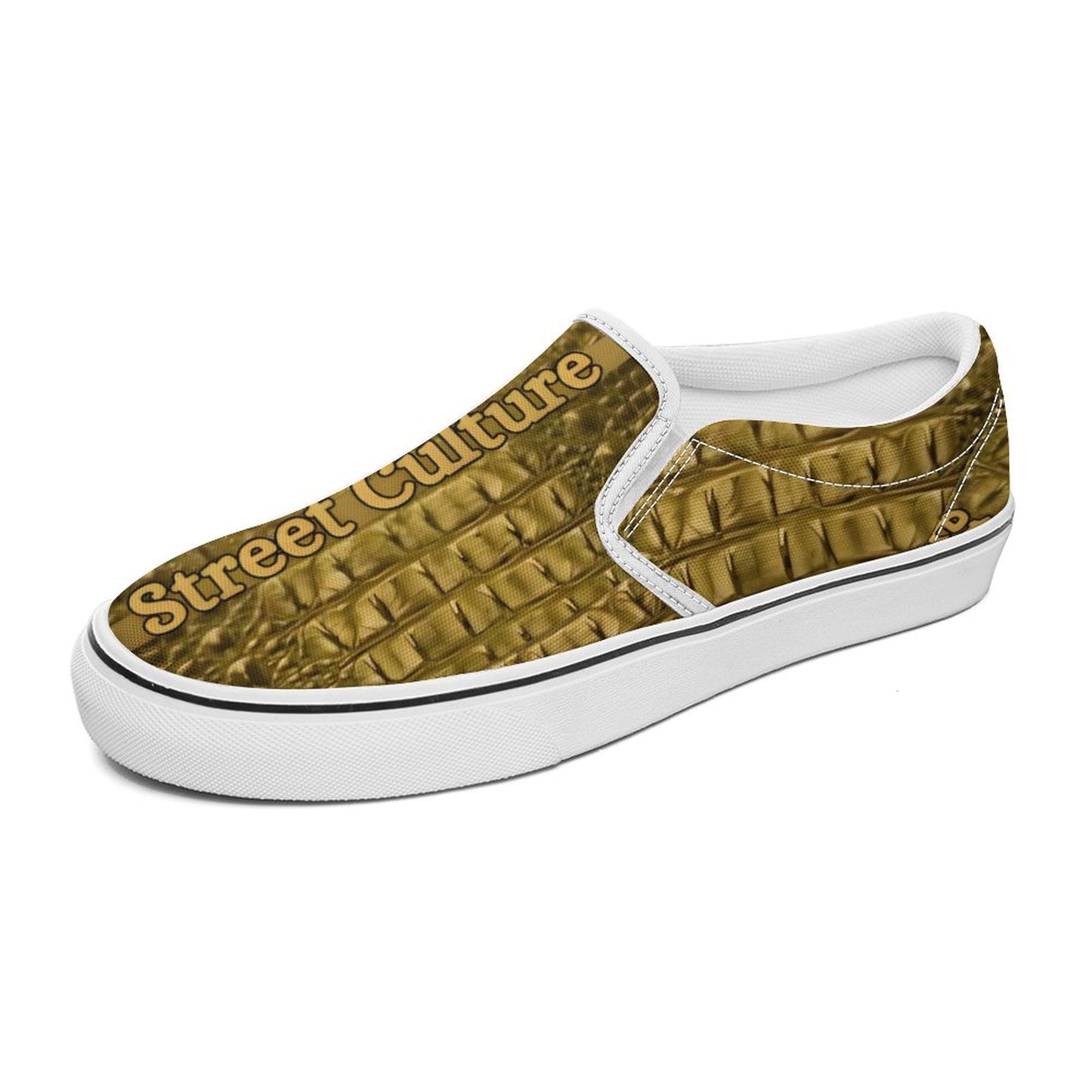 Printed Slip-on Canvas Shoes  for Teenagers and Adults