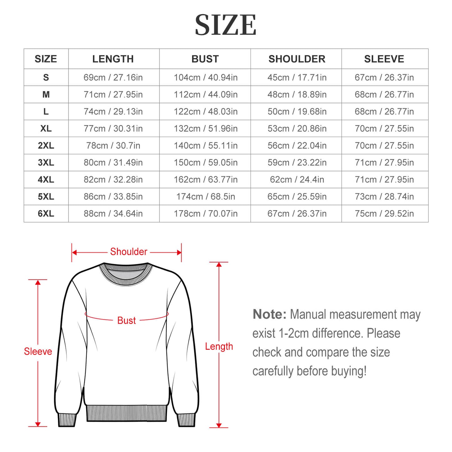 270gsm Oversized Pullover Sweater(All-Over Printing)