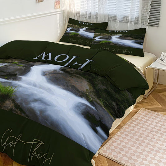 3-Piece Bedding Set-102"x90"/ 259x229cm (Dual-sided Printing)