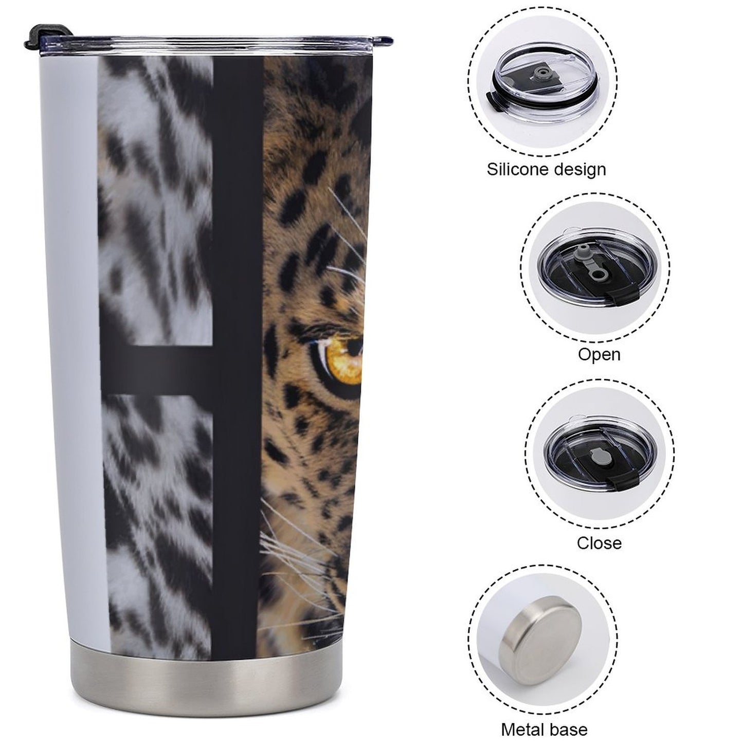 Car Travel Coffee Mug with Lid (All-Over Printing)