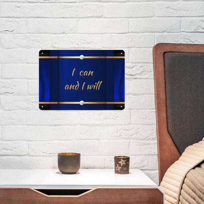 Horizontal Personalized Metal Wall Art Tin Sign-5.5"x7.9"/14x20cm