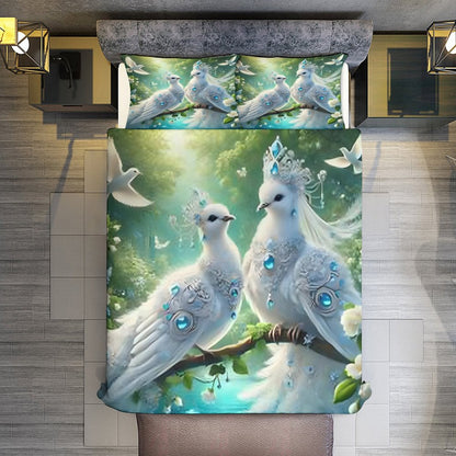 3-Piece Bedding Set-102"x90"/ 259x229cm (Dual-sided Printing)
