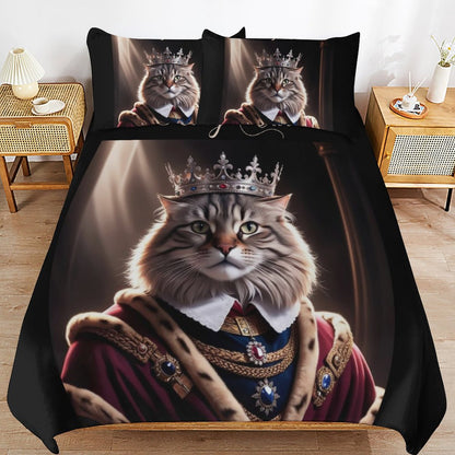 3-Piece Bedding Set-90"x90"/ 229x229cm (Dual-sided Printing)