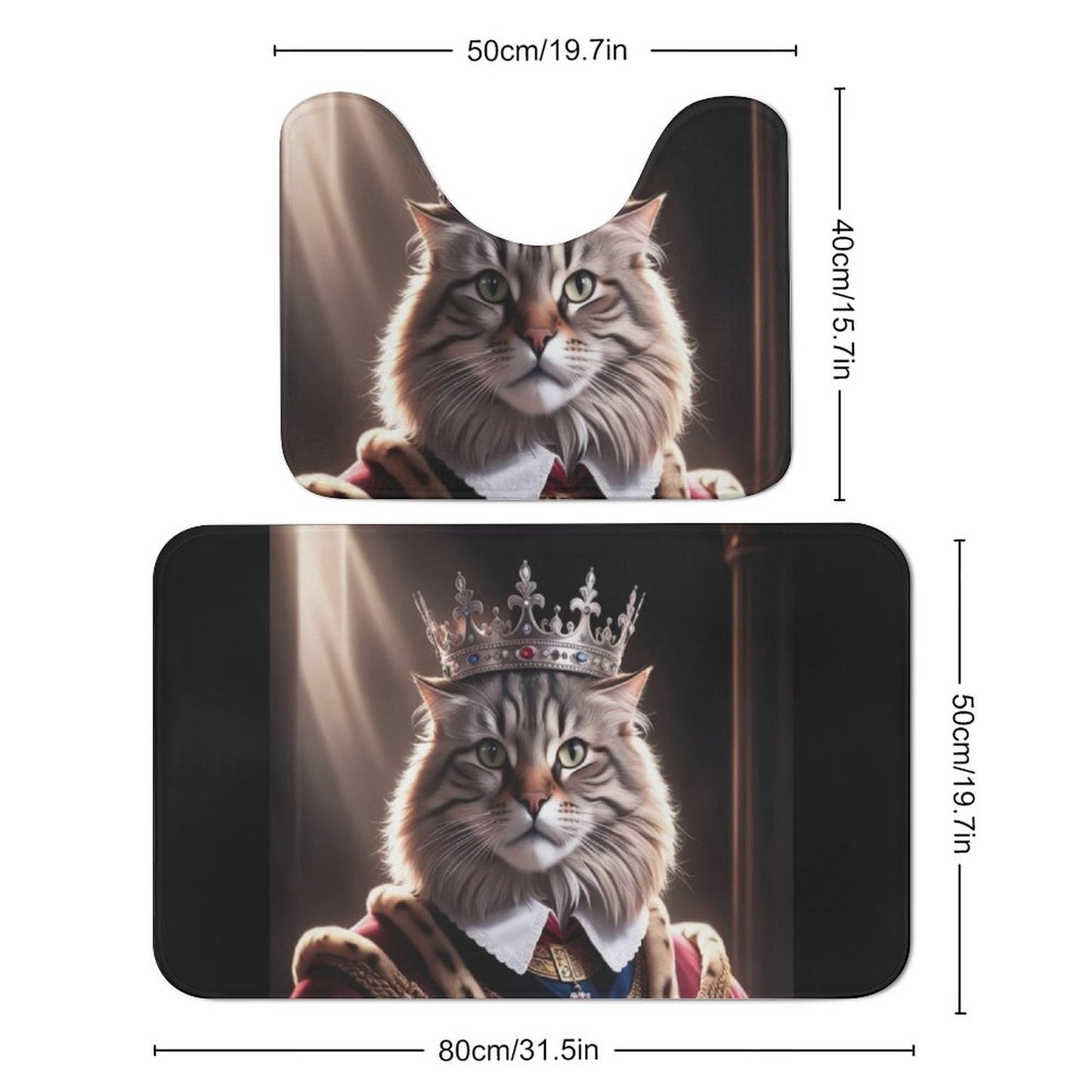 Coral Velvet Floor Mat Set of 2-19.7"x31.5"