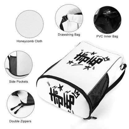 Waffle Cloth Drawstring Bag