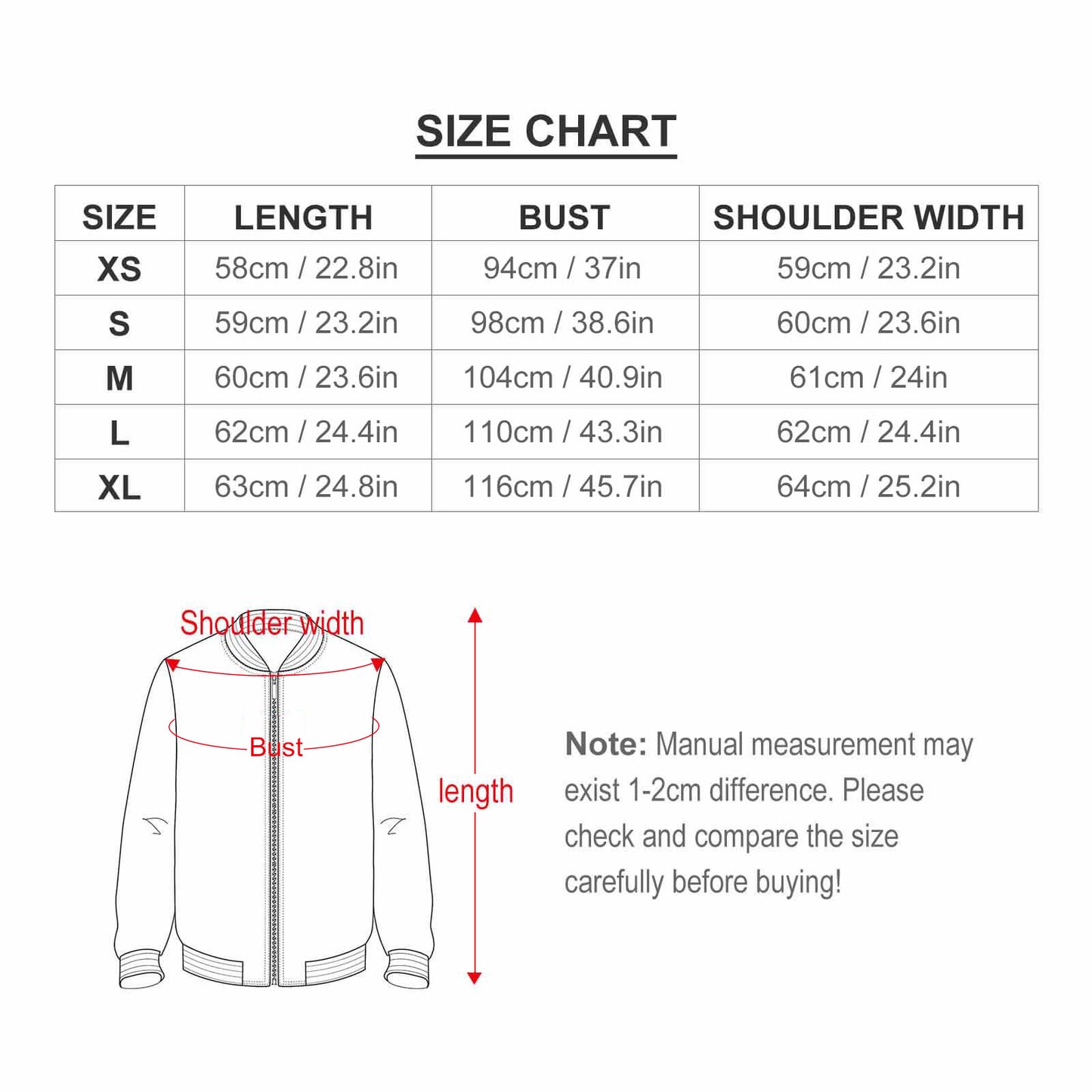 Women's Zipper Jacket(All-Over Printing)