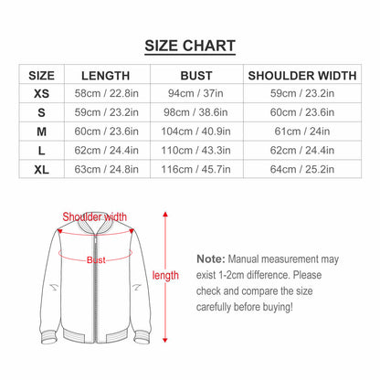 Women's Zipper Jacket(All-Over Printing)