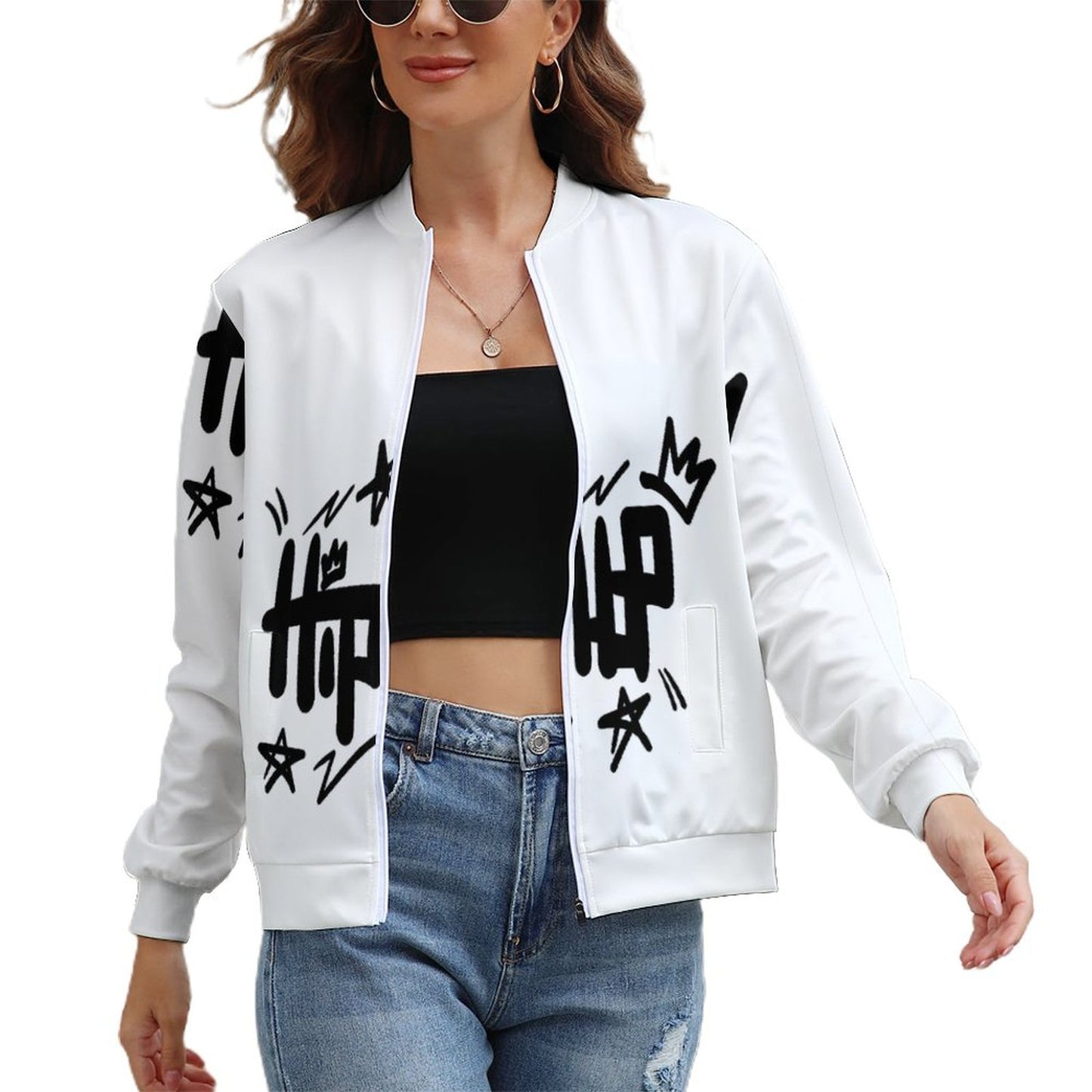 Women's Zipper Jacket LLJK (All-Over Printing)